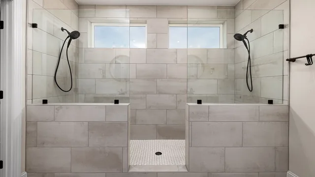 Curbless walk-in shower in a remodeled St. Paul, MN bathroom